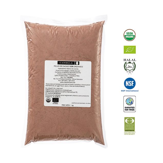 Polvo de Cacao Orgánico 1Kg (22-24%)