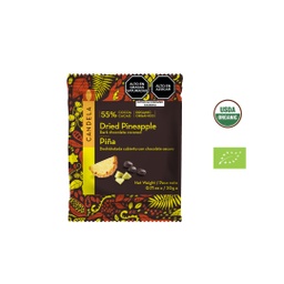 [TPA6157] Piña deshidratada cubierto con chocolate 55% Cacao 20 g/Orgánico/Sachet/Caja x 16