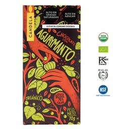Chocolate Bitter con Aguaymanto Orgánico 70g / 70% Cacao